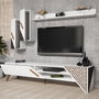 Hanah Home Mueble de TV Beril Blanco